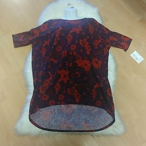 LulaRoe Floral Printed Irma Tunic Top